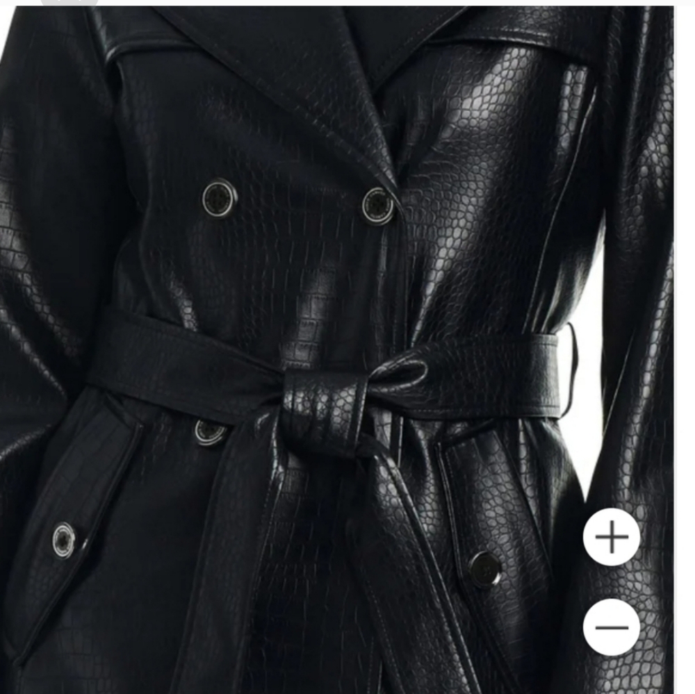 Vince Camuto Ladies' Maxi Faux Leather Jacket nwt - Picture 3 of 9